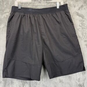 Apana Mens XL Black Athletic Shorts Perforated Back Pockets Training Gym Running